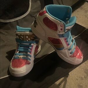 Osiris adult Sneakers - Pink Glitter and Blue